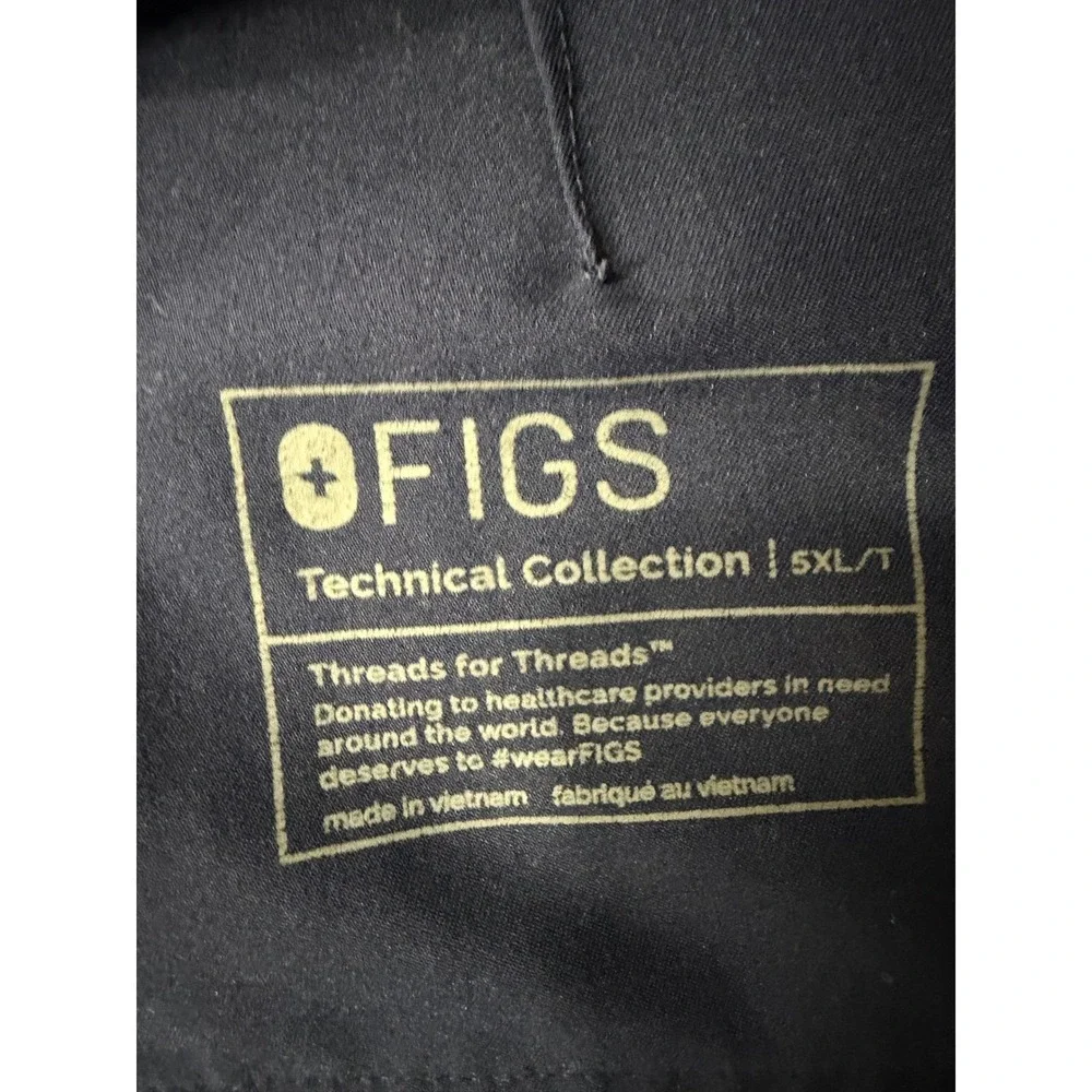 FIGS‎ Yola Yoga scrub pants mens 5XL Tall Navy blue Technical Collection EUC